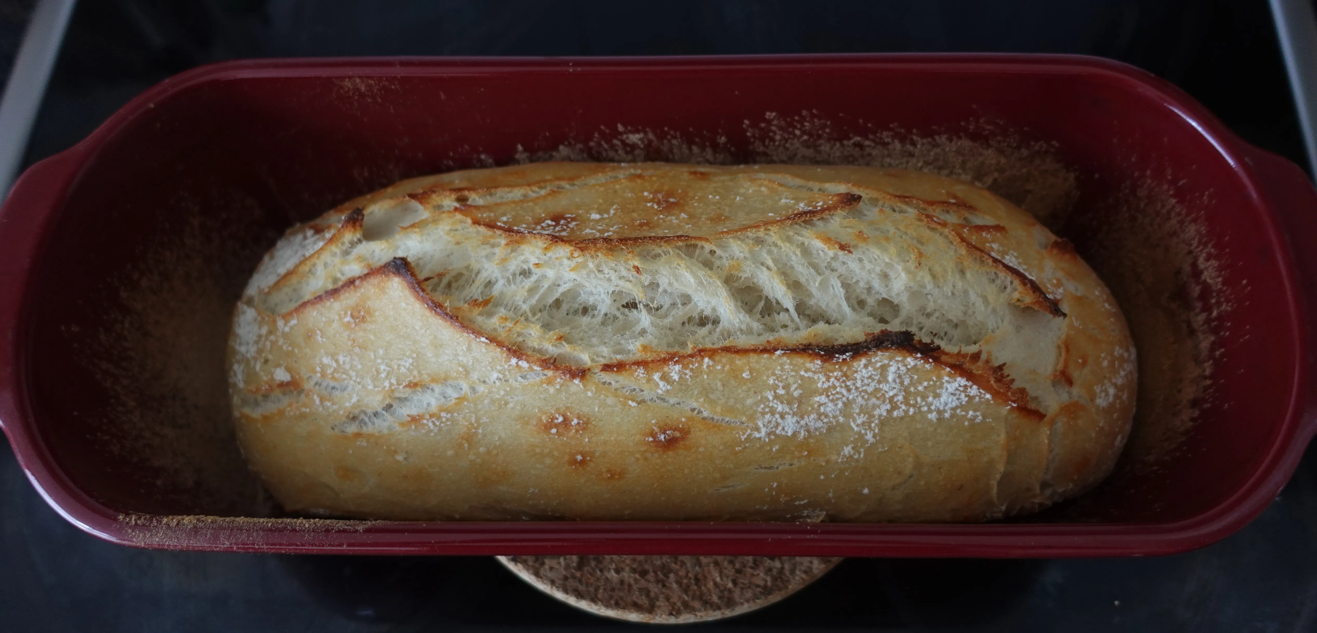 Pain après 3 minutes sans couvercle Pain après 3 minutes sans couvercle